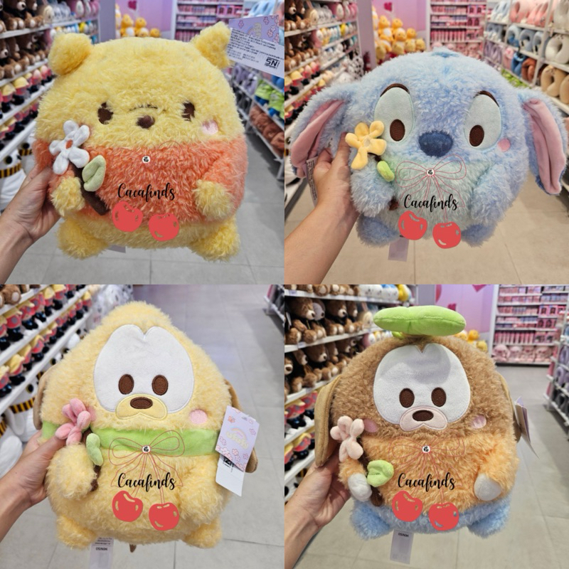 MINISO x Disney‼️Boneka Bulu Lembut Disney Ufufy Collection (27cm) Stitch / Pooh / Goofy / Pluto