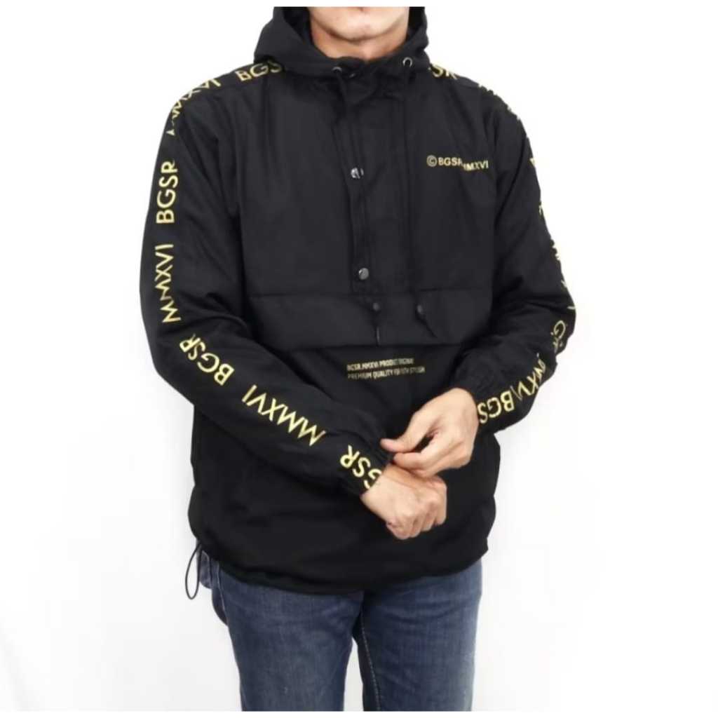 JAKET CAGOULE PRIA TASLAN WATERPROOF PREMIUM IMPORT WINDBREAKER VINTAGE SIMPLE ORIGINAL DISTRO BGSR