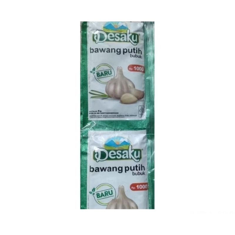 

Desaku BAWANG PUTIH bubuk 1 Renceng isi 12 pcs || bawang putih halus sachet 6 GR Berhadiah handphone bila beruntung