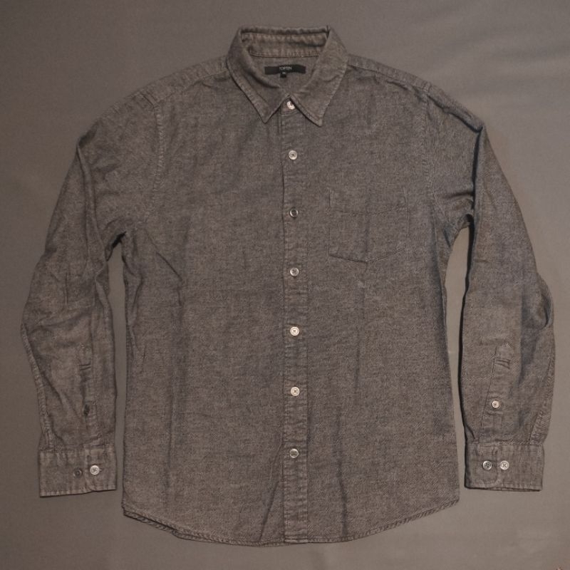 kemeja topten flanel grey