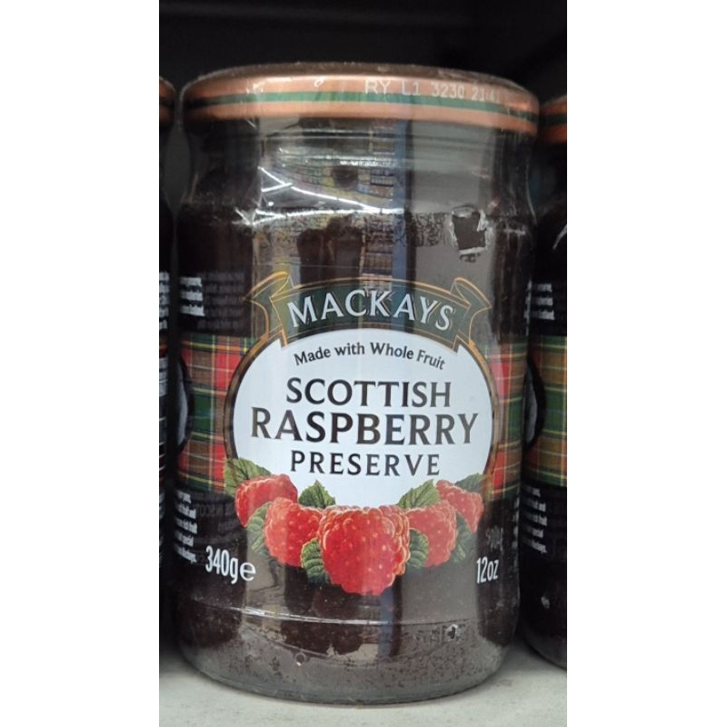 

Selai Buah Scottish Raspberry MACKAYS Scottish Raspberry Fruit Preserve 340g - HK.