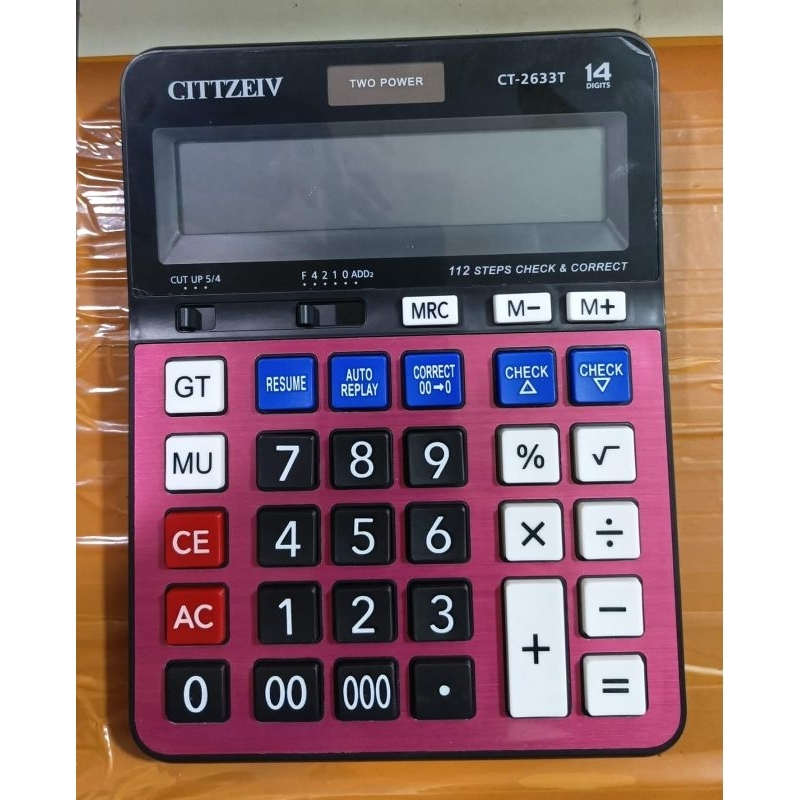 

KALKULATOR CITTZEIV CT 2633T, 14 DIGIT