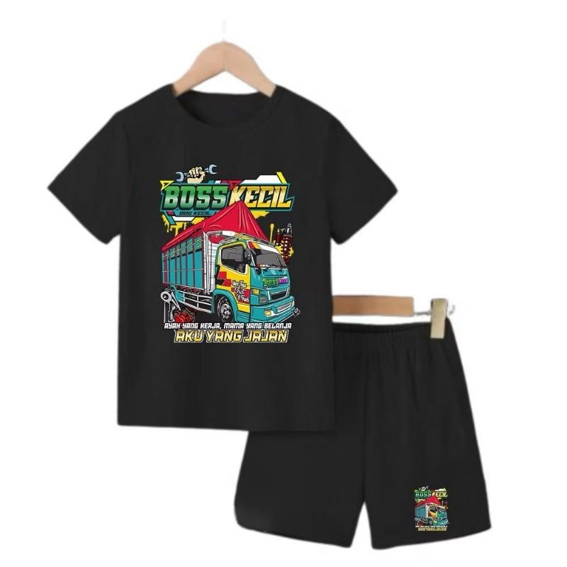 ￼SETELAN ANAK-ANAK COWOK DAN CEWEK MOTIF  TRUK  / BAJU ANAK-ANAK LAKI - LAKI DAN PEREMPUAN / KAOS AN