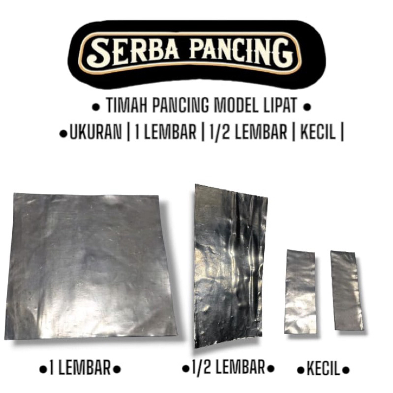Timah Lipat Pancing Timah Lempit Untuk Mancing Timah Daun