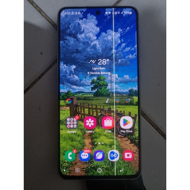 LCD Samsung S21 FE Copotan original