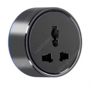 Krisbow Stop Kontak Universal Round - Hitam