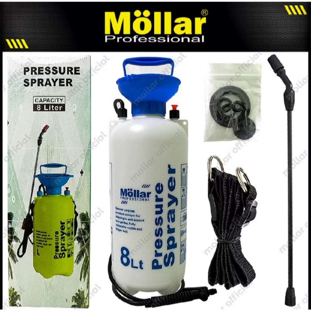 MOLLAR Semprotan Hama Pupuk Tanaman 8 Liter Manual - sprayer alat semprot manual 8L