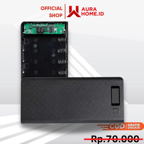 KODE P32N Power Bank Case 8x1865 2 Port  Display  Case Casing Power Bank Power Bang Charger Fast Cha