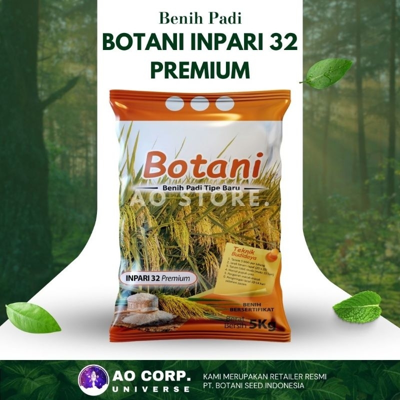 Benih Padi "BOTANI INPARI 32 PREMIUM" 5 kg | BENIH BERLABEL