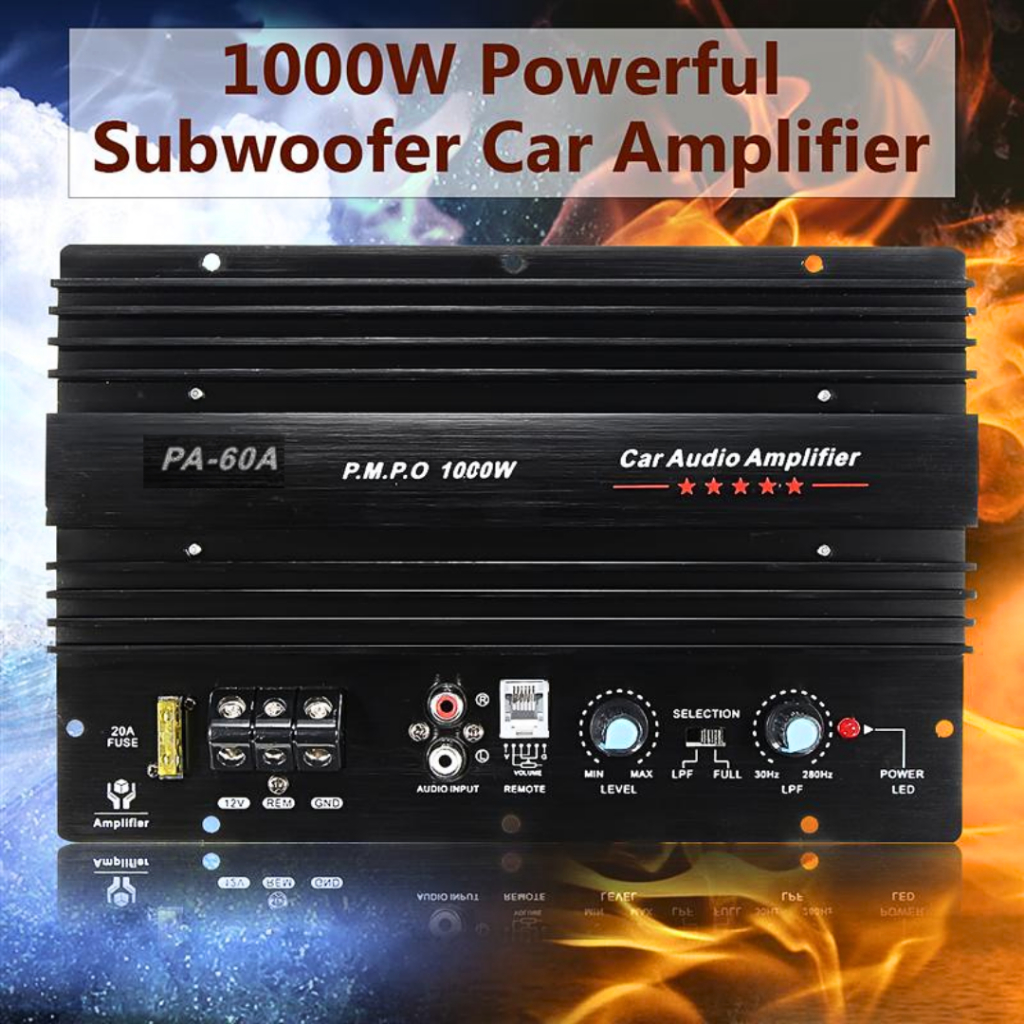 COD Ancomfu Papan Amplifier Bluetooth Subwoofer ampli mobil rakitan rumah 12 - 24 volt 600W PA-60A