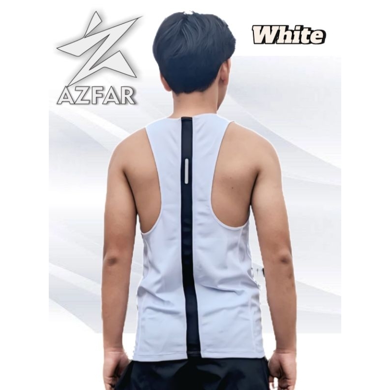 Singlet Running Two Tone Style 03 / Singlet Running polos Putih / Singlet Running Marathon / Singlet
