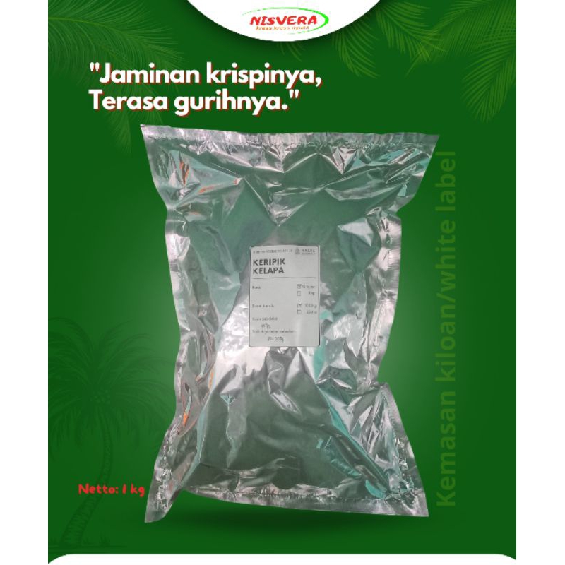 

Keripik Kelapa nisvera Premium original 1 Kg