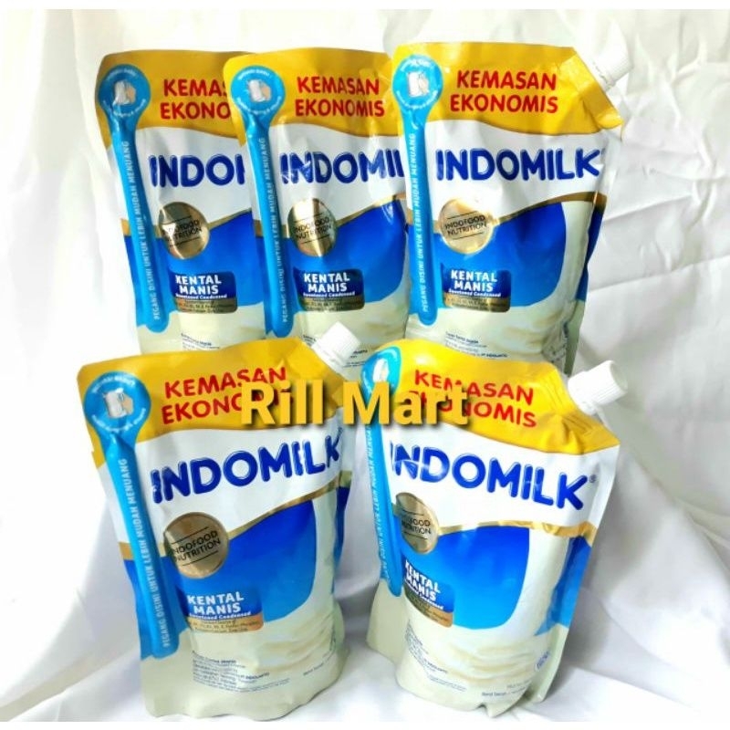 

Indomilk Kental Manis Pouch 545gr Praktis Kalsium