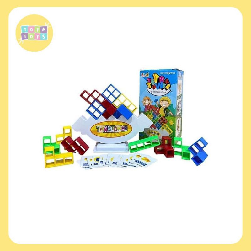 MAINAN MURAH GAME TETRA TOWER BALANCE BUILDING BLOCK