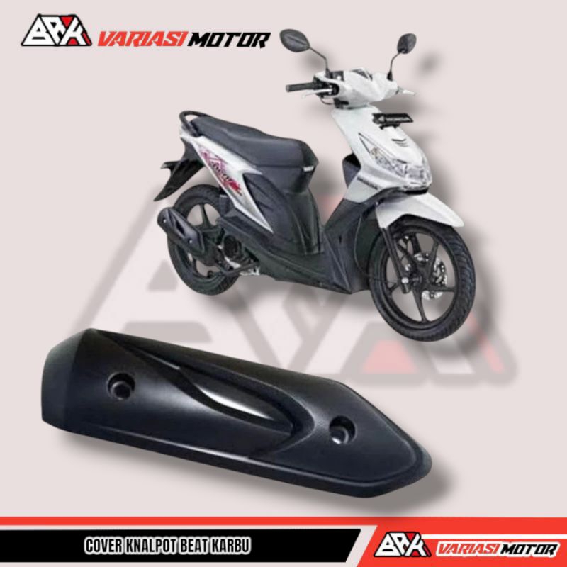 Tameng Knalpot Beat Karbu Cover Knalpot Beat Karbu Tutup Knalpot Beat Karbu