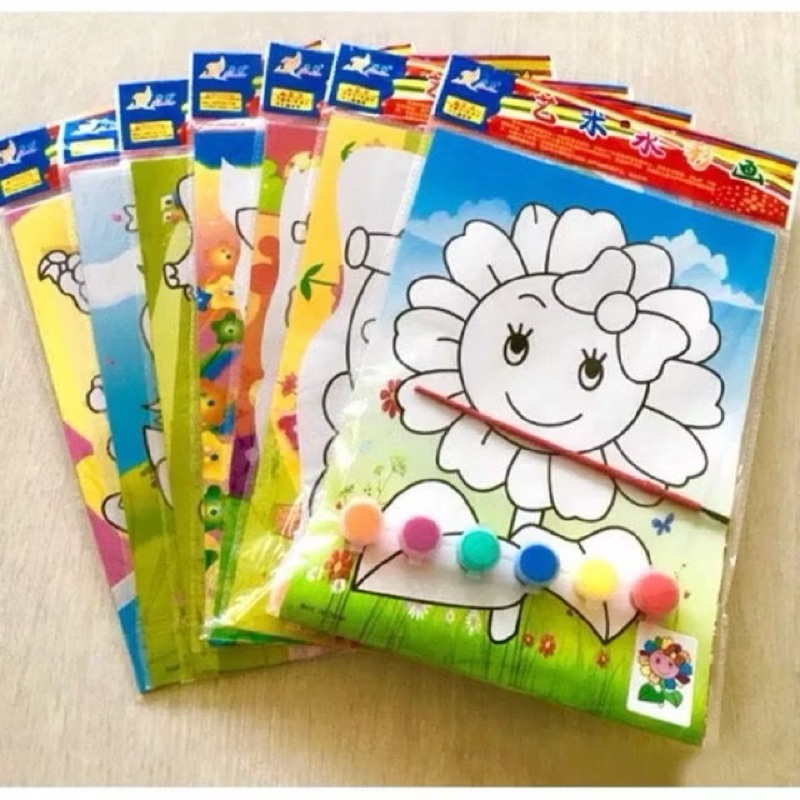 

BISA PENGIRIMAN INSTAN LUKISAN KUAS CAT AIR 2 LEMBAR GAMBAR - KERAJINAN TANGAN ANAK MELUKIS