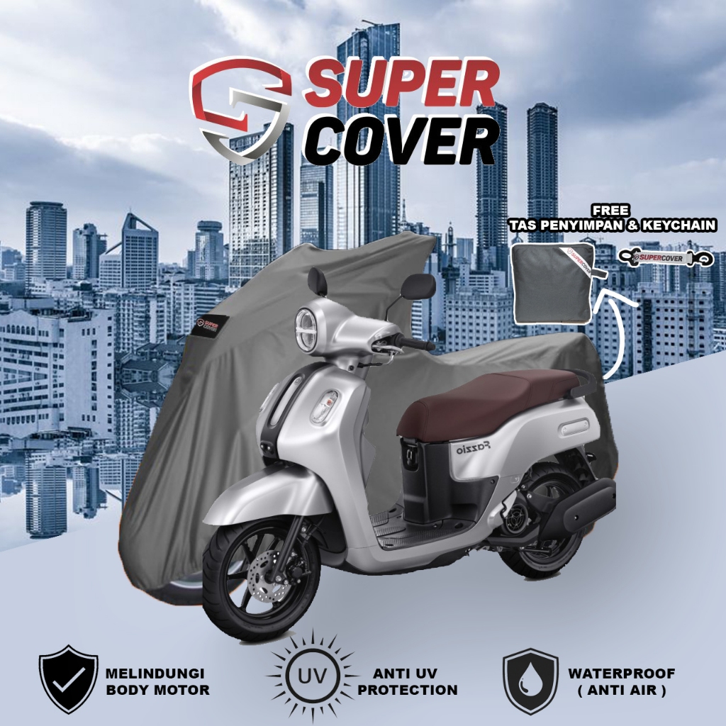 SUPER COVER MOTOR FAZIO WATERPROOF SARUNG MOTOR  FAZIO ANTI AIR
