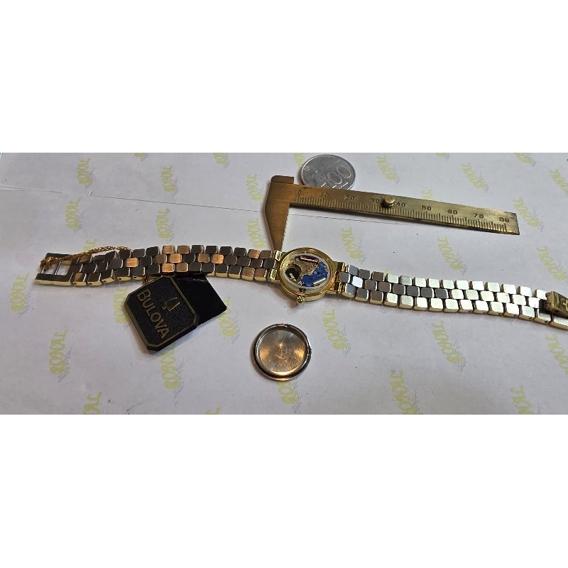 JUAL JAM TANGAN SWISS BULOVA01 SMALL LADY BULAT 20mm MESIN ETA 980.003 2 JARUM GOLD STELL DIAL PUTIH