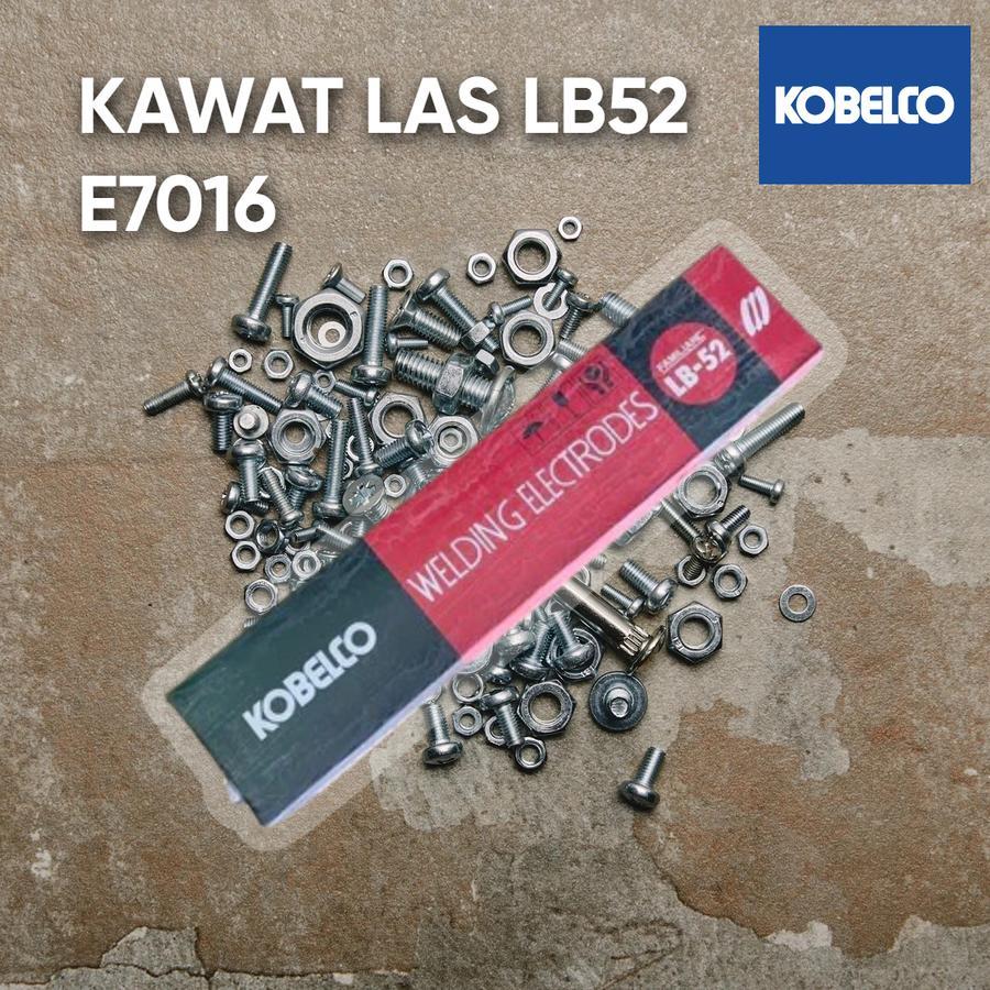 Kawat Las Kobe Steel LB52 3,2mm E7016 5Kg / Kawat Las Kobe LB-52 3,2mm KOBE LB52 3.2mm (5KG)