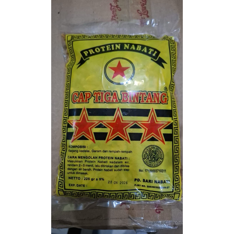 

Protein Nabati Cap Tiga Bintang 225gr