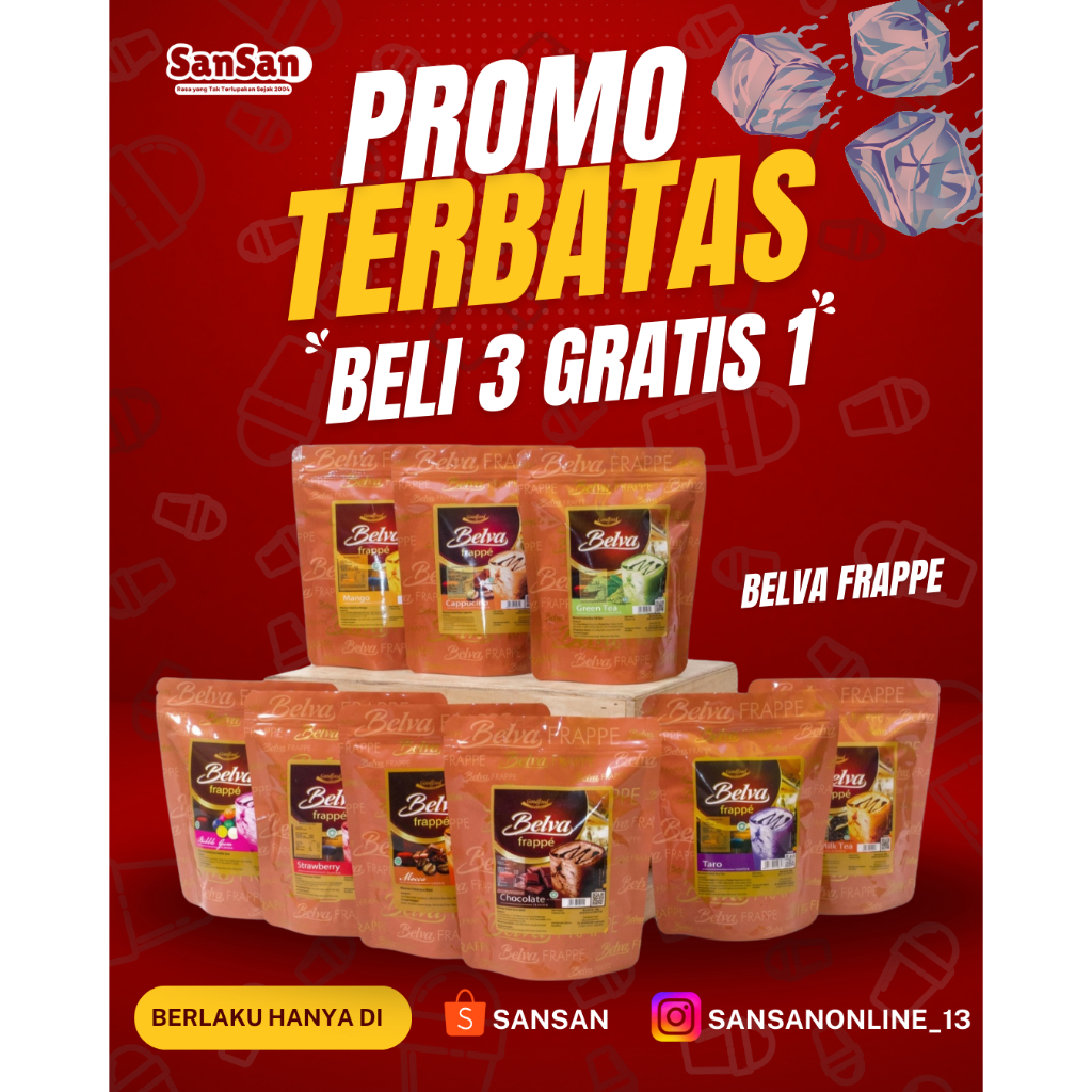

Belva frappe Mangga Minuman bubuk instan 500gram