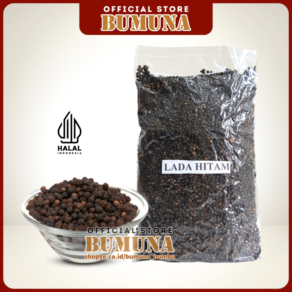 

Lada Hitam Butir 1Kg /Merica Hitam/ Bumbu Rempah