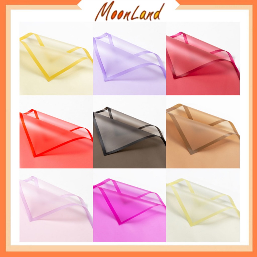 

Flower wrapping paper transparant waterproof line color Kertas buket bunga KB05