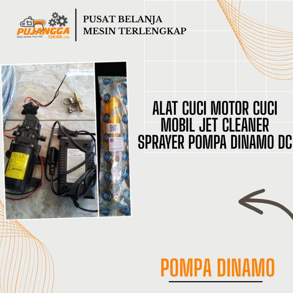 Alat cuci motor cuci mobil jet cleaner sprayer pompa dinamo dc