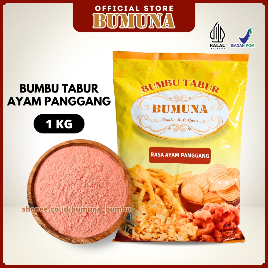 

Bumbu Tabur Rasa Ayam Panggang 1Kg BUMUNA - Bumbu Cemilan Kripik