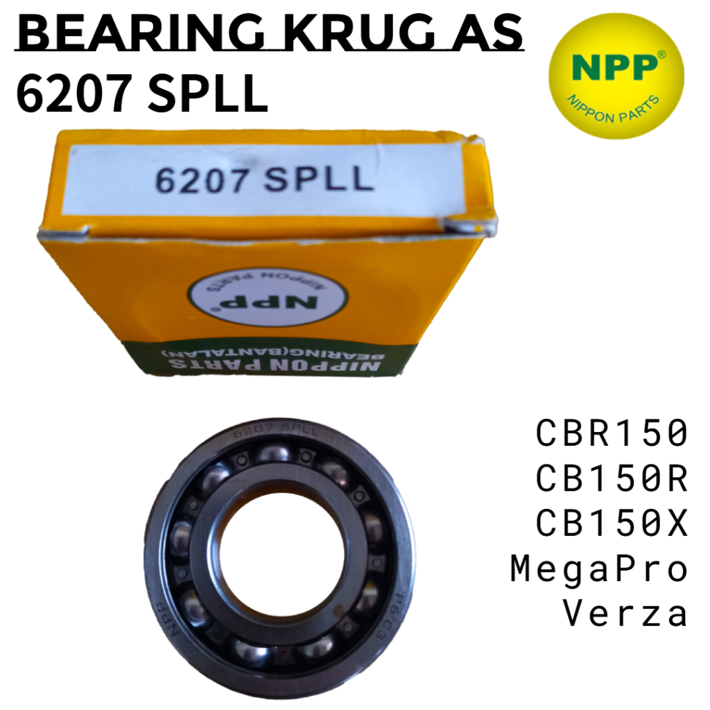 BEARING KRUG AS 6207 SPLL CBR150 CB150R CB150X MEGAPRO VERZA NPP