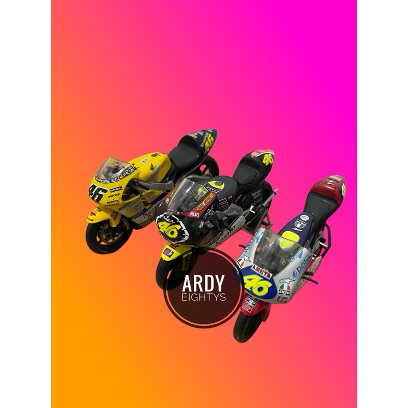 MotoGp Valentino Rossi World Champions Diecast by Leo Models Moto GP