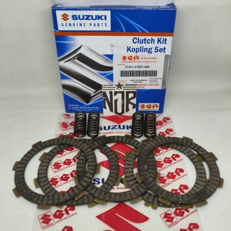 PLAT KAMPAS KOPLING + PER KOPLING SUZUKI SHOGUN 110 LAMA SHOGUN KEBO SMASH NEW ORI SGP