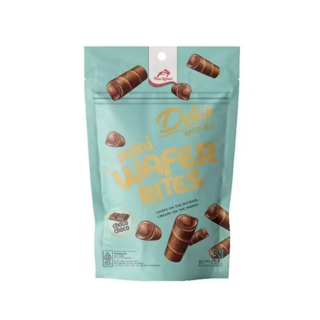 

deka mini wafer bites choco choco 72g rasa coklat rasa choco