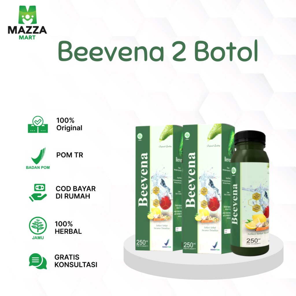 

Beevena Jus Herbal Bawang Putih Tunggal Untuk Melancarkan Peredaran Darah 2 Botol