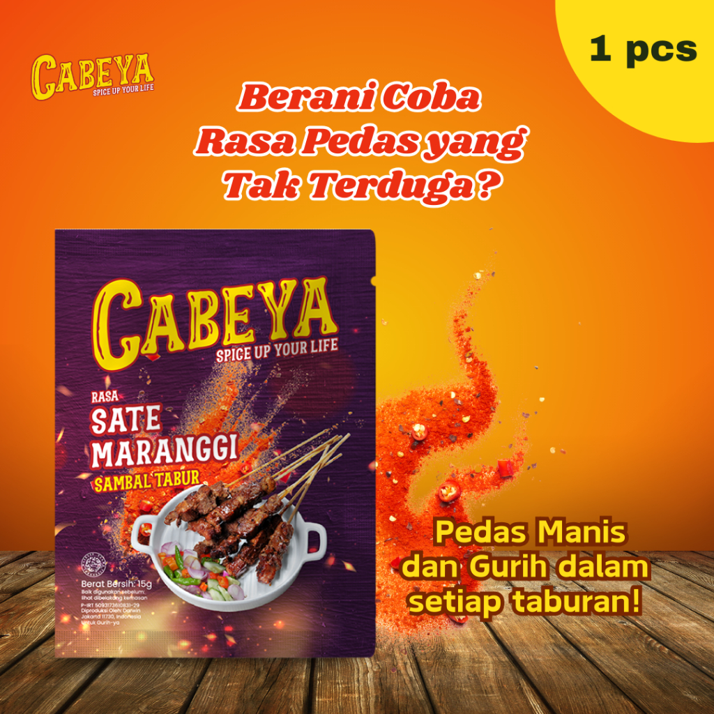 

Cabeya - Sambal Tabur Sate Maranggi -15g