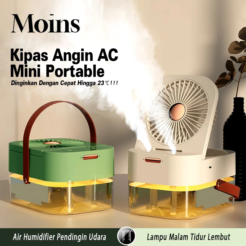 Kipas Angin AC Mini Portable LED Air Coller / Kipas Angin Model AC LED
