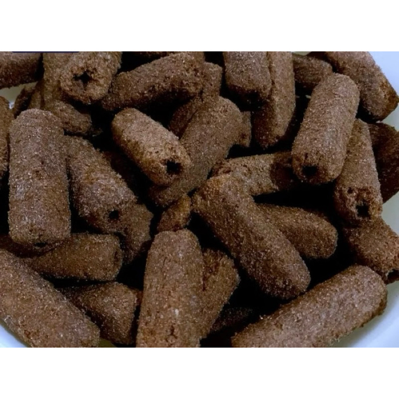 

Cemilan Roll coklat pandan moggi repack renyah kemasan besar 500gram