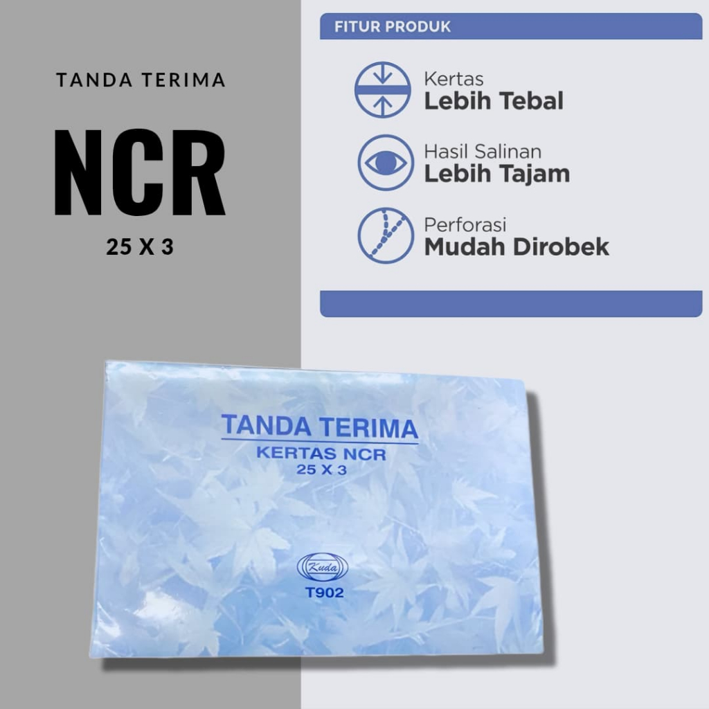 

Tanda Terima NCR 1/4 Folio - 3 Ply / Tanda Terima 3 Ply