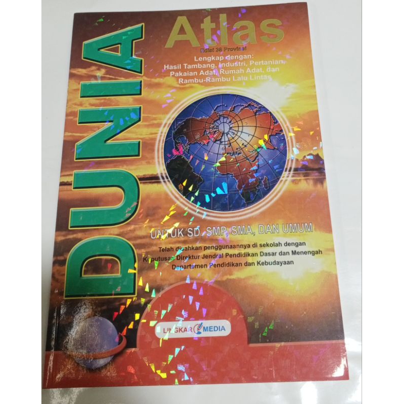 Buku Atlas Dunia edisi 38 provinsi