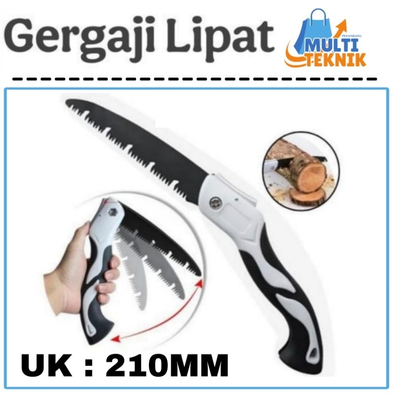 Hand Saw Gergaji Kayu Pohon Lipat Portable Folding Wood Hand Saw 210mm