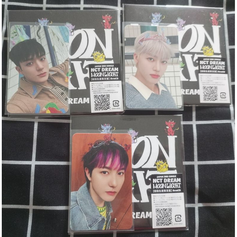 PC PHOTOCARD+ALBUM OFFICIAL RENJUN JAEMIN JENO MOONLIGHT JAPAN 2ND SINGLE NCT DREAM