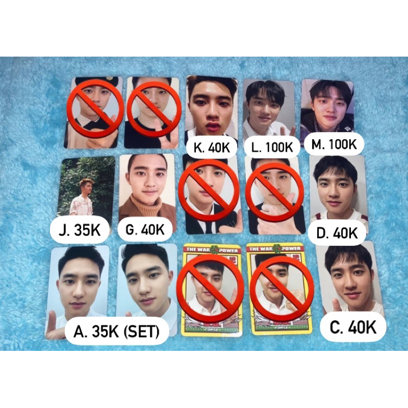 (UPDATE) PHOTOCARD DO EXO DOH KYUNGSOO (sg, power, emphaty, dftf, universe, kokobop)