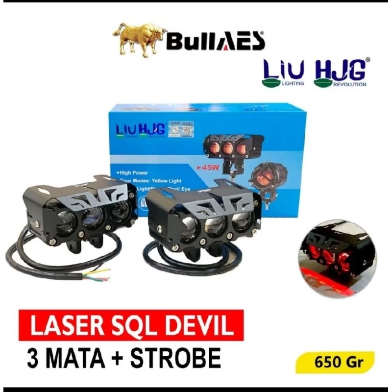 lampu tembak sql 3 mata hjg 40 watt