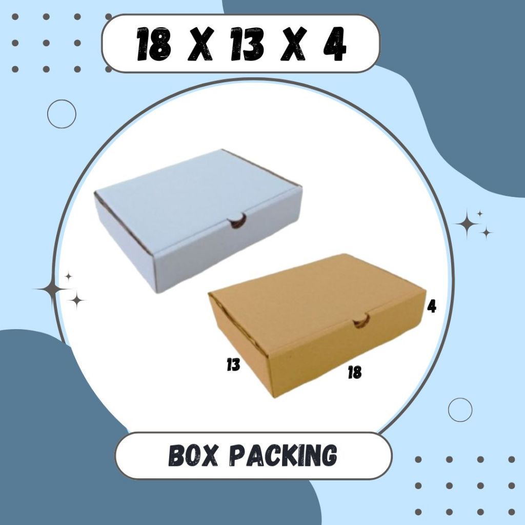 

Box 18x13x4 LD Kotak Kemasan Souvenir Dus Sparepart Bungkus Hampers Tangan Gift Hadiah Aksesoris Kosmetik Madu