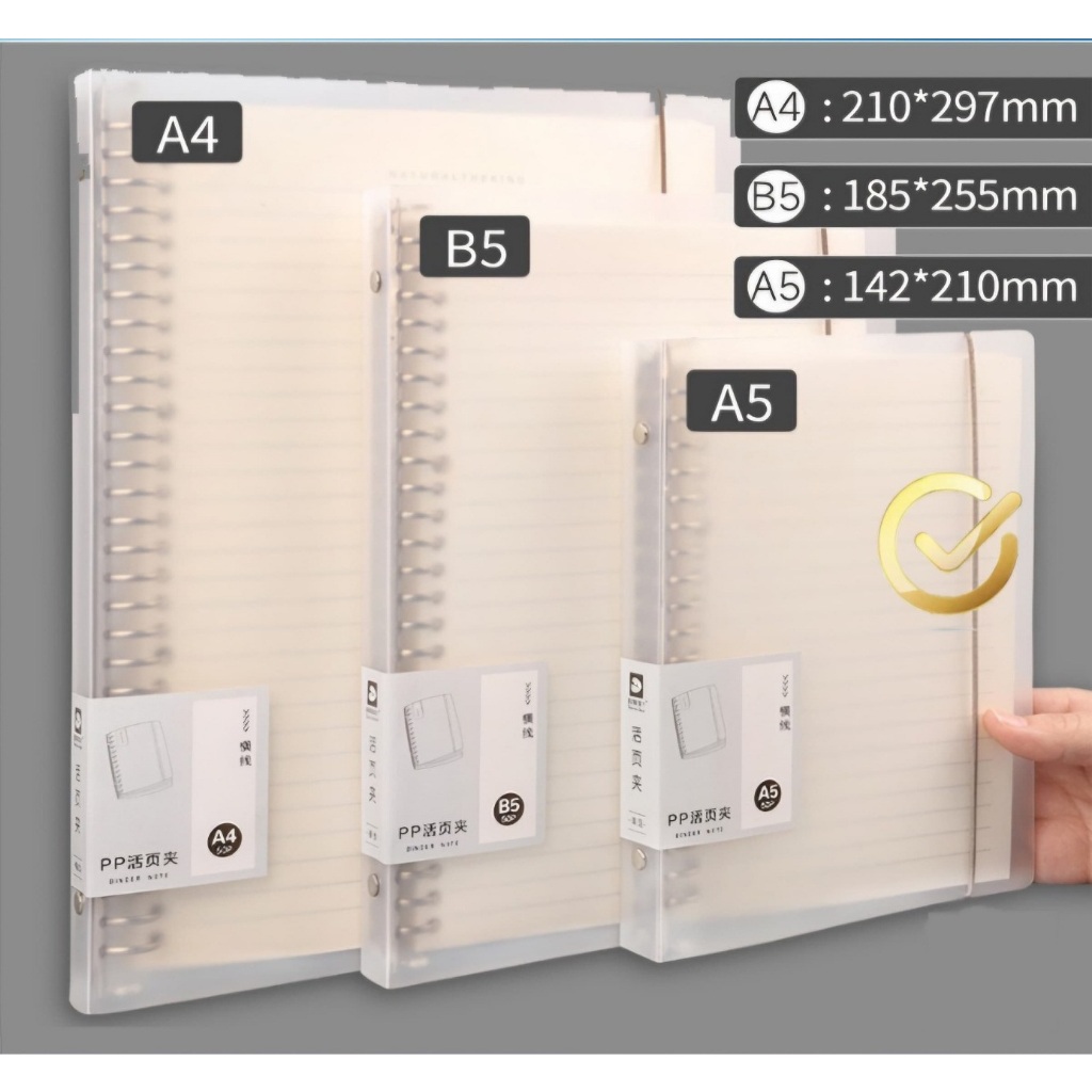 

Saturday binder aesthetic PP ring besi A5