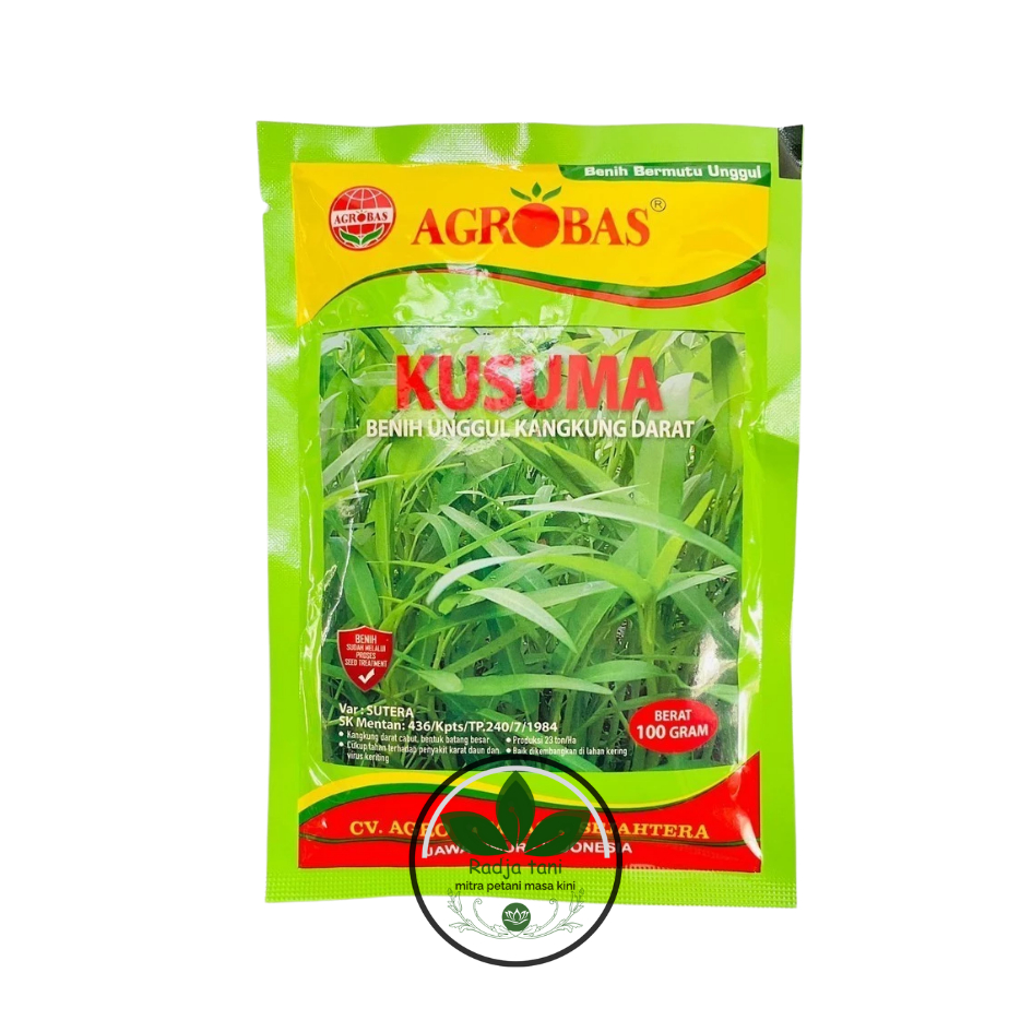 Benih - KUSUMA Benih Unggul Kangkung Darat Netto 100gr dari agrobas (agrobas)