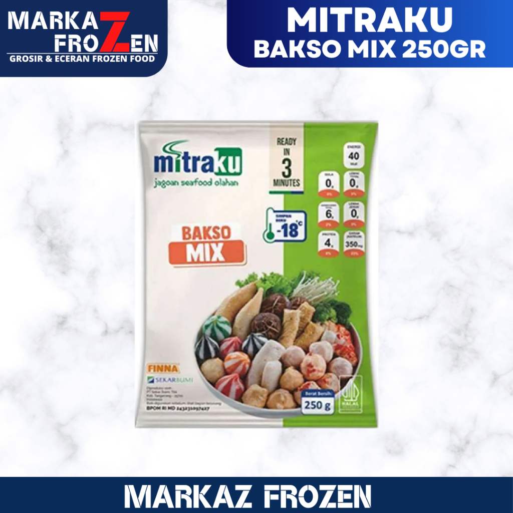 

MITRAKU BAKSO SEAFOOD MIX 250GR