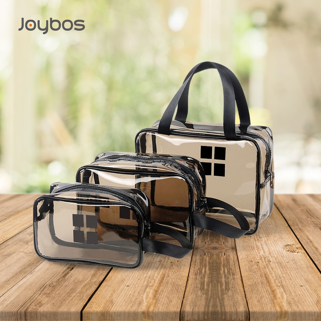 Joybos Washbag Tansparan Washbag Travel Tas Kosmetik Besar Travel Tas Make Up Tas Travel AO005