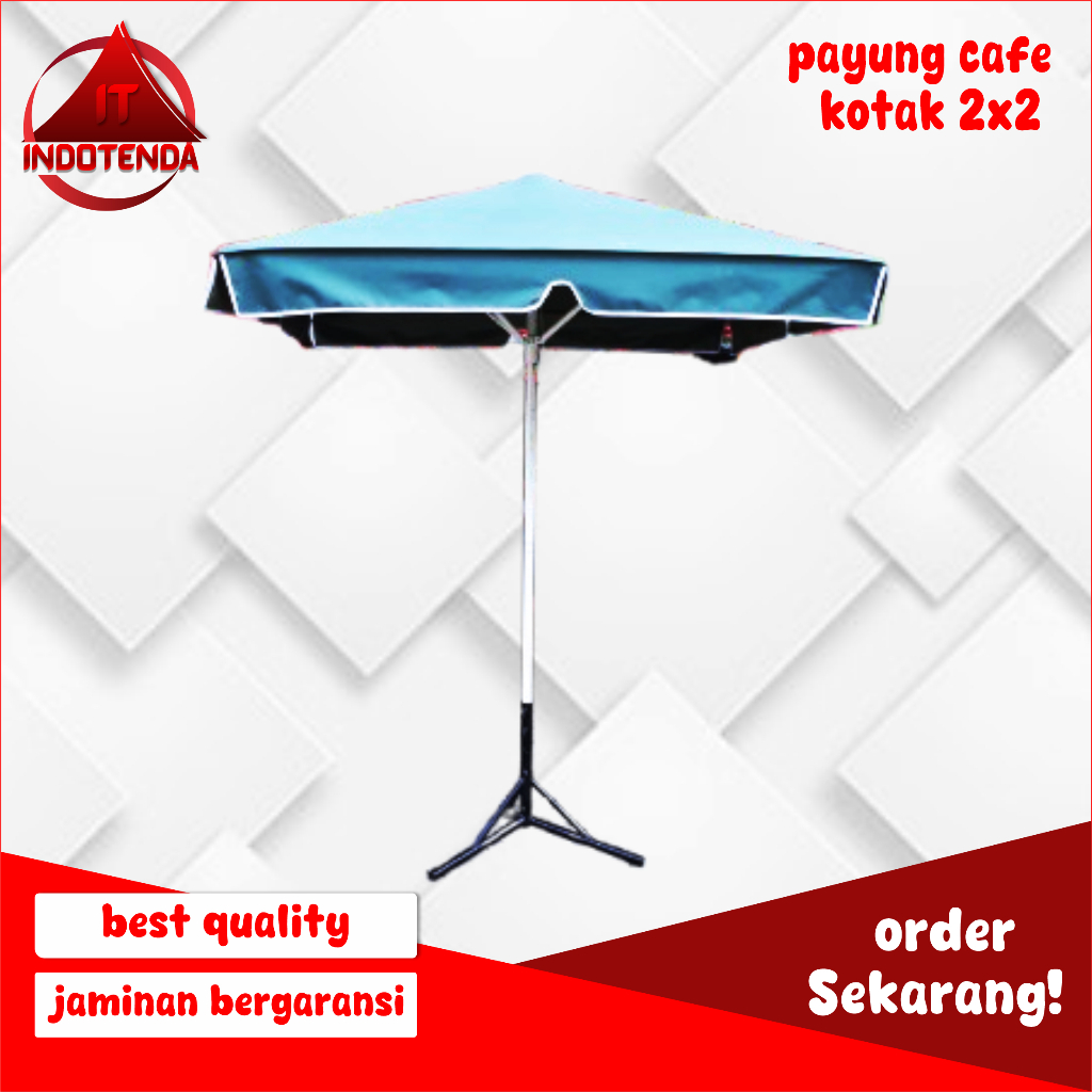 Payung Cafe Kotak Ukuran 2x2m
