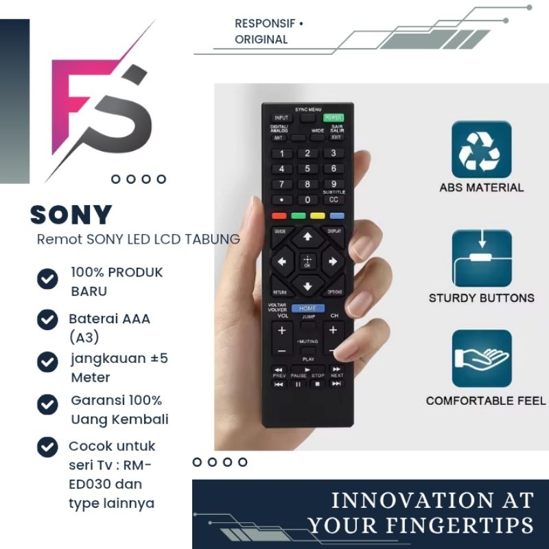 Remote remot Tv Sony Bravia Original
